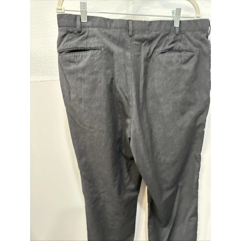 Ermenegildo Zegna 40R Dark Gray 100% Wool‎ 75L102 Pleated Mens Dress Pants